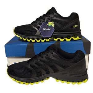K-Swiss Tubes Black with Neon Yellow Sneakers